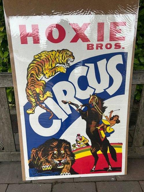 Hoxie bros - Circus Poster Hoxie bros, Antiek en Kunst, Kunst | Tekeningen en Foto's