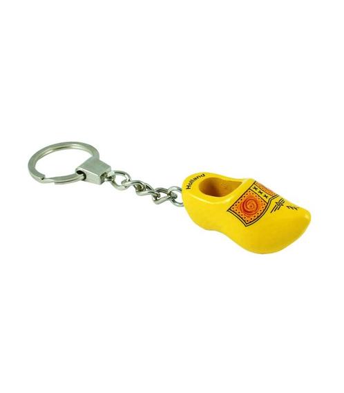 Sleutelhanger met 1 klompje van 4 cm Geel bies, Kleding | Heren, Schoenen, Nieuw, Ophalen of Verzenden