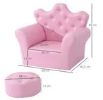 Comfortabele Kinderfauteuil Set – Fauteuil Met Kruk Voor Kid, Verzenden, Nieuw