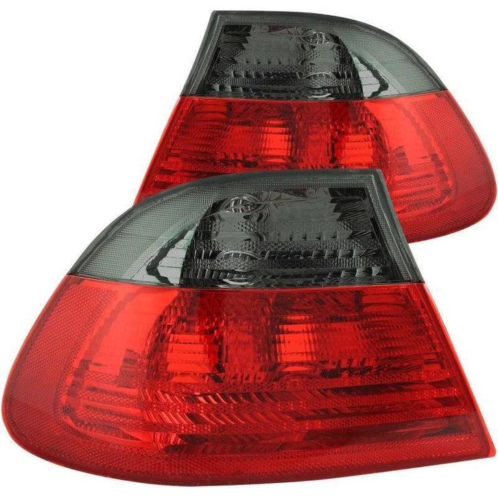 ANZO 2000-2003 BMW 3 Series E46 Taillights Red/Smoke - Outer, Auto-onderdelen, Verlichting, Ophalen of Verzenden