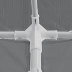 Paviljoen partytent waterdicht 3x3x2,55 m donkergrijs, Tuin en Terras, Partytenten, Verzenden, Nieuw