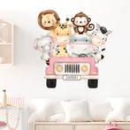 Muursticker Lovely Animals on Safari, Verzenden, Nieuw, Wanddecoratie