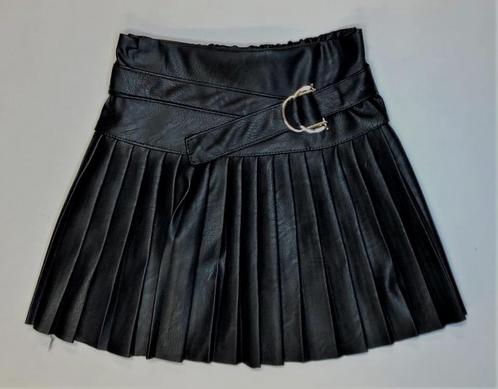 Lederlook discount rok zwart