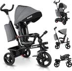 KIDIZ® 5in1 Kinderfiets - Loopfiets - Driewieler - Grijs, Verzenden, Zo goed als nieuw