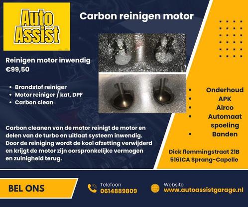 Carbon cleaning Auto assist garage, Diensten en Vakmensen, Auto en Motor | Monteurs en Garages, Apk-keuring, Autoruitschadeherstel