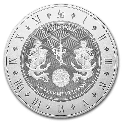 Tokelau Chronos 1 oz 2021, Postzegels en Munten, Munten | Oceanië, Losse munt, Zilver, Verzenden