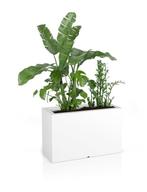 Plantenbak buiten - met LED verlichting - 80x35x50 cm - wit, Tuin en Terras, Ophalen of Verzenden, Nieuw