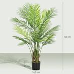 TRUUSK Kunstmatige Palm Groot 120cm - Plastic Kunstplant Met, Verzenden, Nieuw