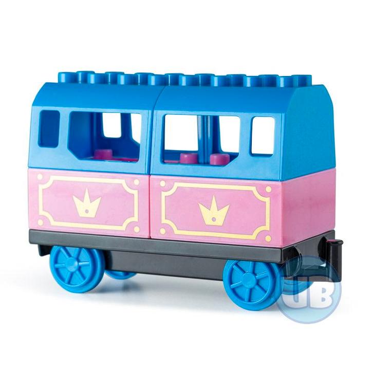 Wagon roze aansluitend op bestaande treinen, Kinderen en Baby's, Speelgoed | Bouwstenen, Nieuw, Verzenden