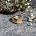 Gouden pink ring met munt | John F. Kennedy (vintage), Sieraden, Tassen en Uiterlijk, Ringen, Goud, Gebruikt, 17 tot 18, Heer