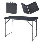 Tuintafel Adelfia klaptafel verstelbaar 120x60x54/74/90 cm z, Caravans en Kamperen, Verzenden, Nieuw