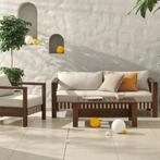 Stoel-Bank Loungeset - Zambra - Acacia - Wit - The Outsider, Tuin en Terras, Verzenden, Nieuw