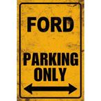 Ford Parking only Parkeerbord Wandbord Tekstbord Bord, Ophalen of Verzenden, Nieuw, Auto's