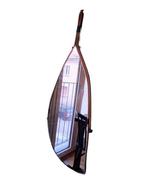 Spiegel- nautische chic - Hout, Corda, Leder, Messing -