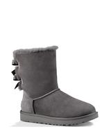 SALE -14% | UGG Leren winterlaarzen Baily Bow II grijs |, Nieuw, Verzenden