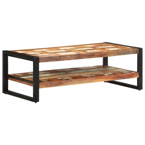 vidaXL Salontafel 120x60x40 cm massief gerecycled hout, Huis en Inrichting, Tafels | Salontafels, 100 tot 150 cm, Nieuw, Overige houtsoorten