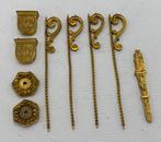 Decoratief ornament (9) - Frankrijk - Bronzen elementen, Antiek en Kunst, Antiek | Klokken