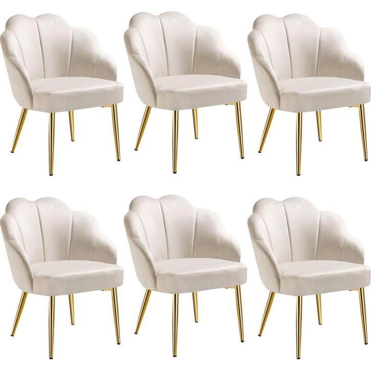 Cocktail stoel Hellen, gestoffeerd met fluwelen bekleding -, Huis en Inrichting, Stoelen, Verzenden