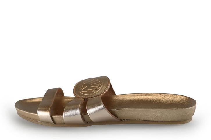 Shabbies Amsterdam Slippers in maat 37 Brons, Kleding | Dames, Schoenen, Overige kleuren, Zo goed als nieuw, Slippers, Verzenden