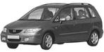 Mazda Premacy 1999-2001 Knipperlicht Rechts (Koplampen), Auto-onderdelen, Verlichting, Verzenden, Nieuw
