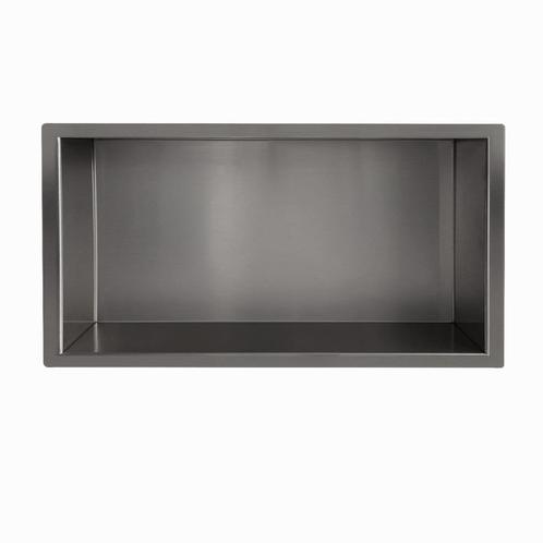 Inbouwnis Wiesbaden Novi 30x60x10cm Gunmetal, Doe-het-zelf en Verbouw, Sanitair, Ophalen of Verzenden
