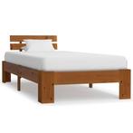 Grenenhouten Bedframe 90x200 - Tweedekansje! Stevig & Duu..., 90 cm, Eenpersoons, Bruin, Nieuw