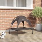 vidaXL Verhoogde Hond Bed met Verwijderbaar Dak Bruin S, Verzenden, Nieuw