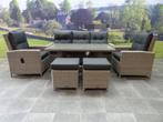 San Marino stoel-bank dining loungeset verstelbaar 6-delig, Tuin en Terras, Ophalen of Verzenden, Nieuw, Wicker