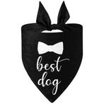 Honden bandanas: o.a. wit of zwart met de tekst Best Dog, Nieuw, Verzenden