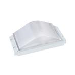 Tuin/Wandlamp Vierkant/Ovaal Mat Wit Aluminium/Glas, Nieuw, Ophalen of Verzenden, Hanglamp, 50 tot 250 watt