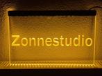 Zonnestudio neon bord lamp LED verlichting reclame lichtbak, Verzamelen, Verzenden, Nieuw