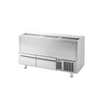 GGM Gastro | Koelkist voor flessen - RVS - 445 | FEI445S, Verzenden, Nieuw in verpakking, RVS Meubilair