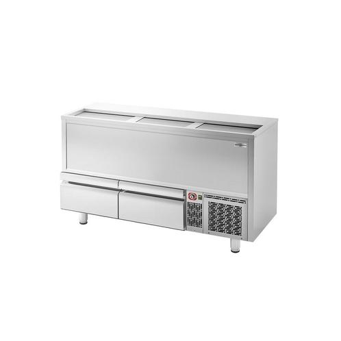GGM Gastro | Koelkist voor flessen - RVS - 445 | FEI445S, Zakelijke goederen, Horeca | Keukenapparatuur, Nieuw in verpakking, RVS Meubilair