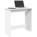 vidaXL Bureau 80x40x75 cm bewerkt hout wit, Verzenden, Nieuw