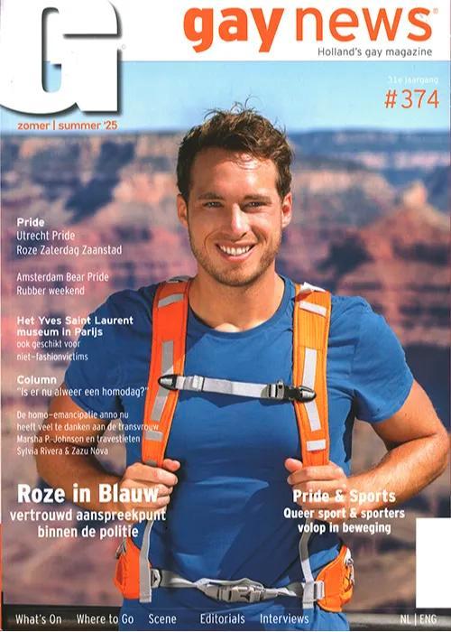 Gay news - 374 2025, Boeken, Tijdschriften en Kranten, Lichaam en Geest, Nieuw, Verzenden