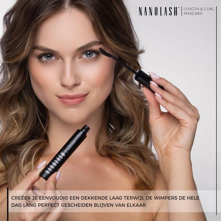 Nanolash Length & Curl Mascara - 10ml, Sieraden, Tassen en Uiterlijk, Uiterlijk | Cosmetica en Make-up, Ogen, Make-up, Nieuw, Ophalen of Verzenden