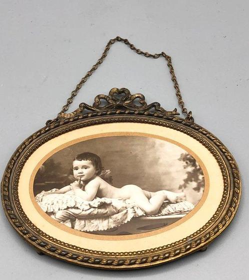 Fotolijst - Gouden regel - Portretfoto van Lodewijk XVI, Antiek en Kunst, Curiosa en Brocante