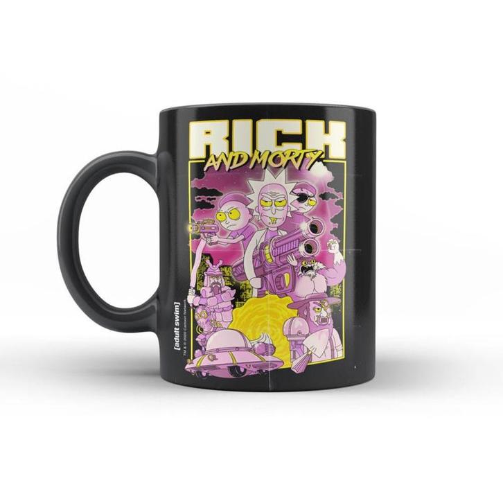 (Pre-order) Rick & Morty Mug Retro Poster (Cups & Mugs), Huis en Inrichting, Keuken | Servies, Zo goed als nieuw, Verzenden