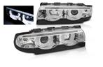 3D LED Angel Eyes koplampen Chrome geschikt voor BMW E38, Verzenden, Nieuw, BMW