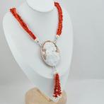 Bloedkoraal - Zilver - Halsketting - CORALLO MEDITERRANEO