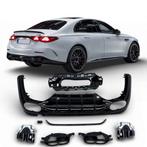 Diffuser + uitlaatstukken 2x2 (ZWART) voor Mercedes E-Klasse, Ophalen of Verzenden, Nieuw