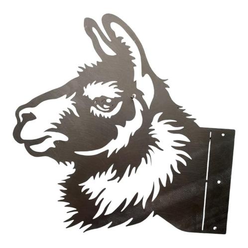 Tuindecoratie alpaca hek of schutting | 36.8 cm x 36.4 cm, Tuin en Terras, Tuinwanddecoratie, Verzenden