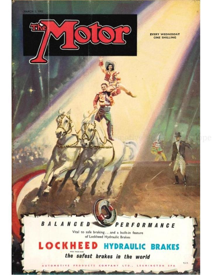1952 THE MOTOR MAGAZINE 2612 ENGELS, Boeken, Auto's | Folders en Tijdschriften