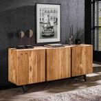 *WOONWINKEL* Houten Dressoir Massief Acacia, Huis en Inrichting, Kasten | Dressoirs, Nieuw, Verzenden