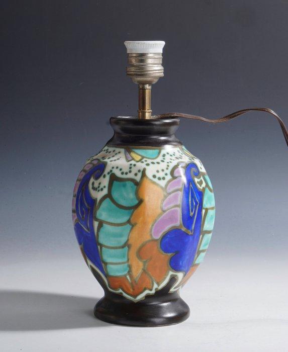 Bergen Plateel - C.M. Bergen - Vaas - Polychrome Art Deco, Antiek en Kunst, Kunst | Designobjecten