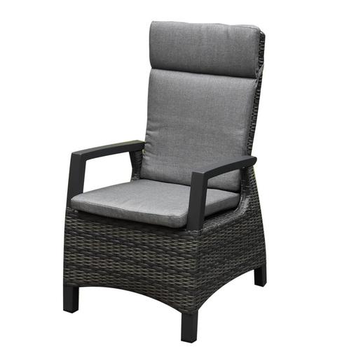 Tunis dining tuinstoel verstelbaar antraciet wicker, Tuin en Terras, Tuinstoelen, Nieuw, Ophalen of Verzenden