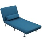 Stoel - Inklapbare - Relax - Verstelbare rugleuning - Blauw, Ophalen of Verzenden, Nieuw, Blauw