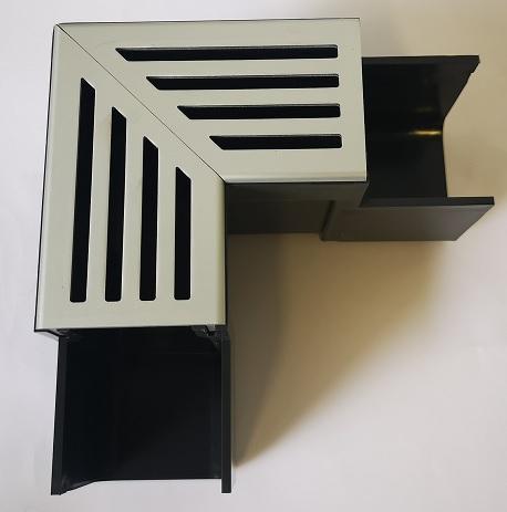 ACO Slimline hoekelement blank aluminium, Doe-het-zelf en Verbouw, Buizen en Afvoer, Ophalen of Verzenden