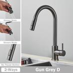 Keukenkraan GUN METAL Uittrekbaar Nieuw Design ook in GOUD, Ophalen of Verzenden, Nieuw, Rvs, Kraan