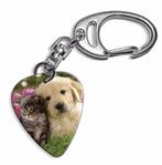 Plectrum ketting of sleutelhanger van een puppy en kitten, Ophalen of Verzenden, Nieuw